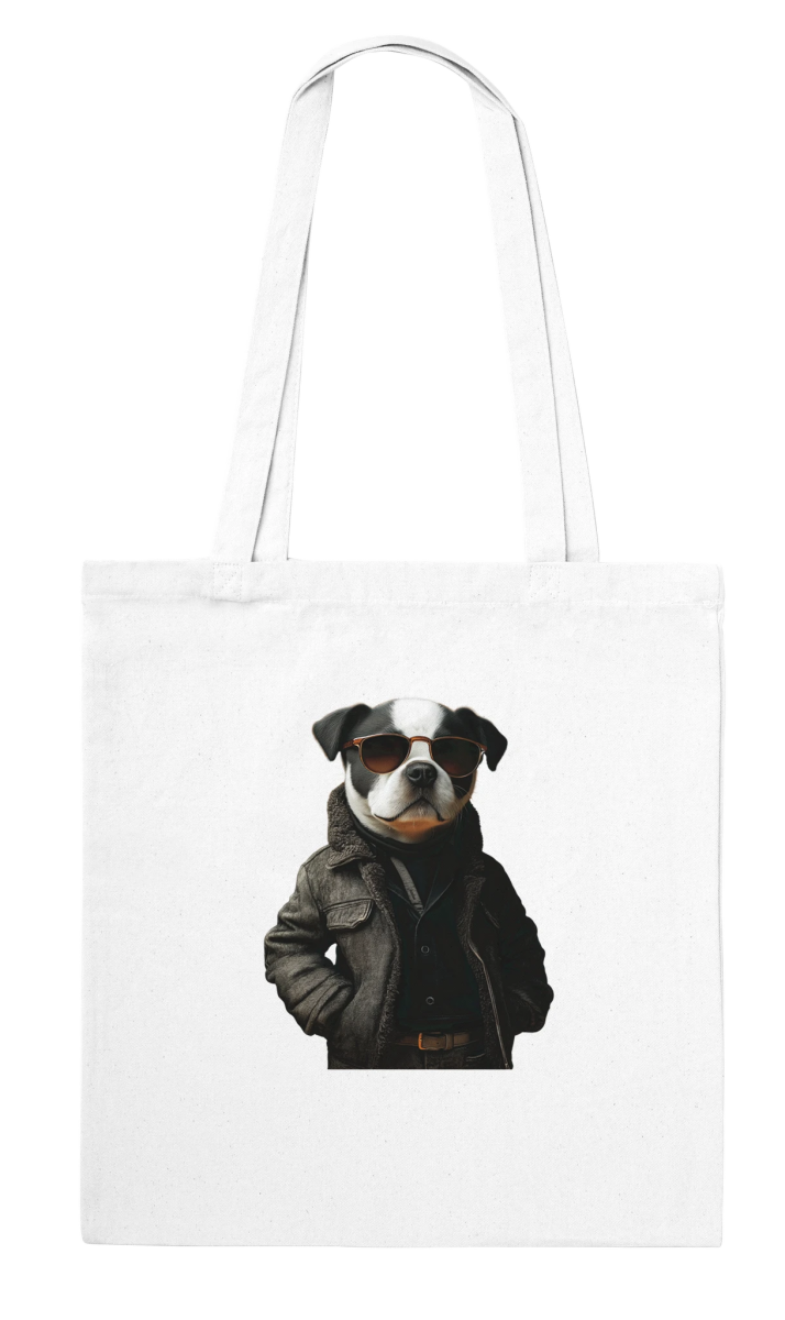 Cool Dog in Sunglasses Tote Bag - ROMAG Store
