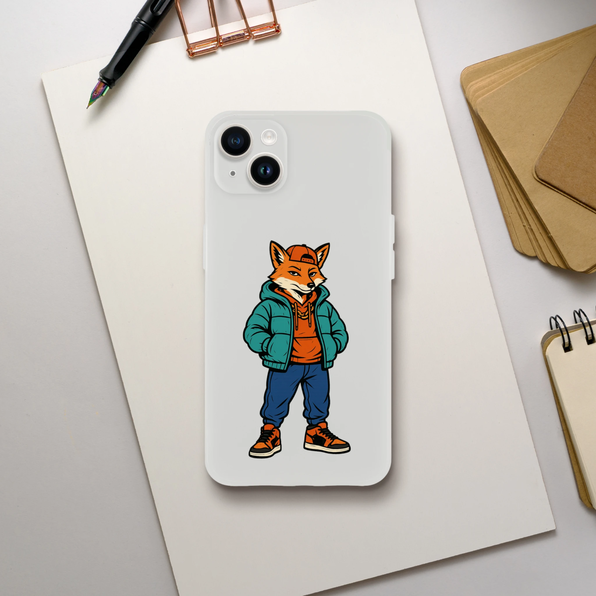 Cool Fox Streetwear iPhone Flexi Case - ROMAG Store