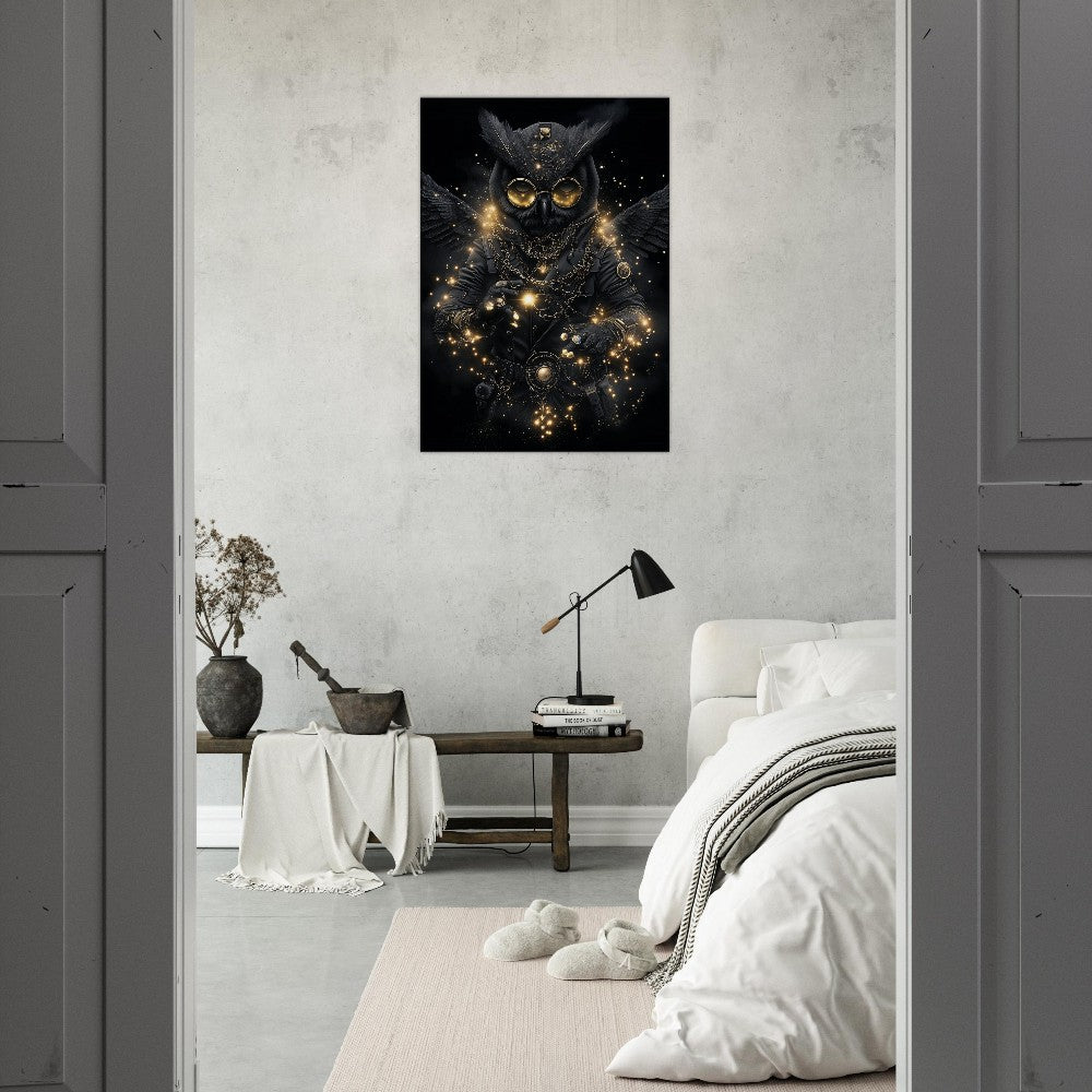Steampunk Owl Canvas Art - ROMAG Store