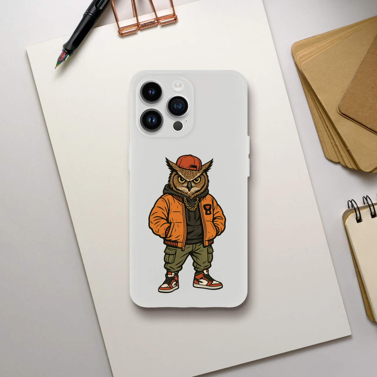 Cool Owl Swag iPhone Flexi Case - ROMAG Store