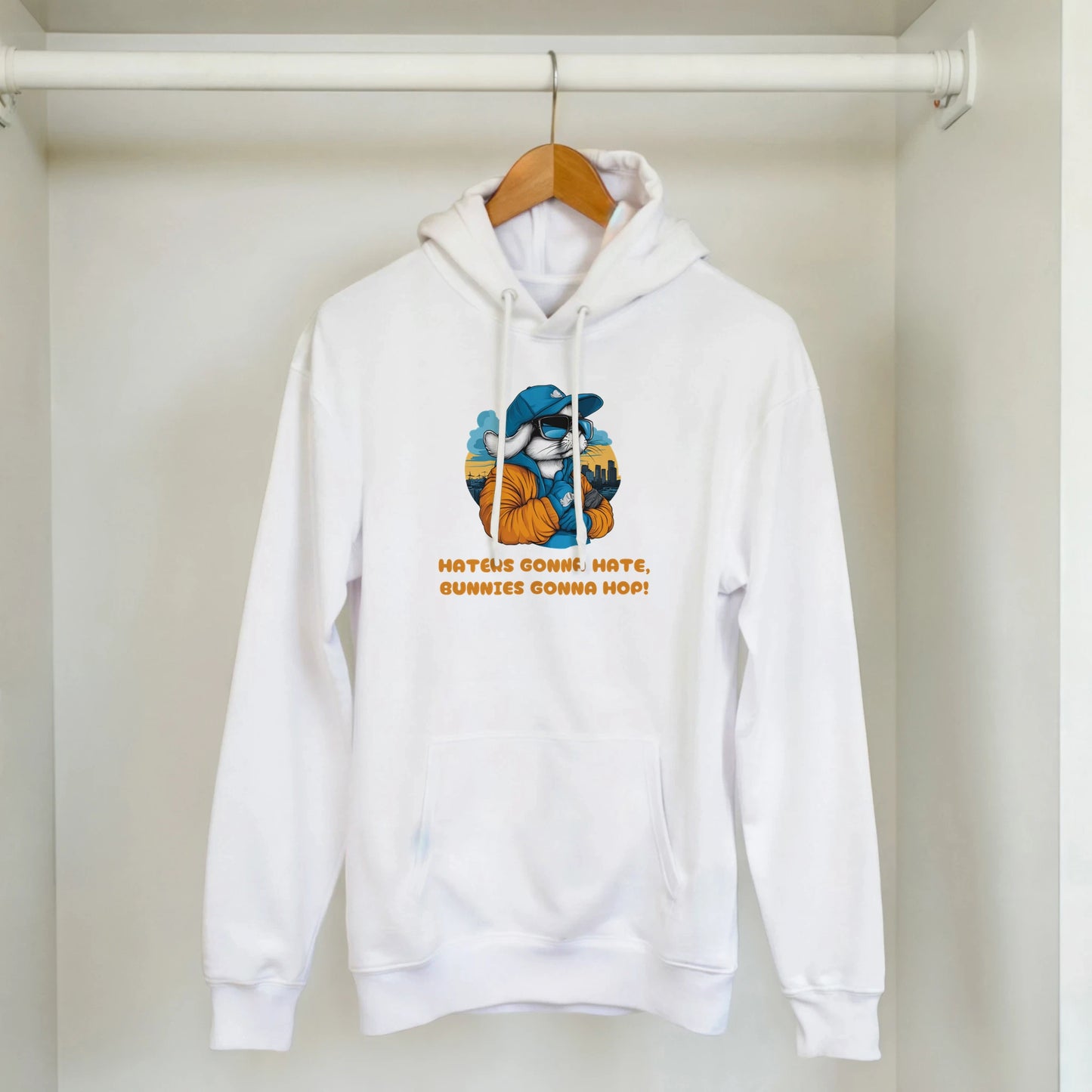Streetwise Bunny: "Haters Gonna Hate" Hoodie - ROMAG Store