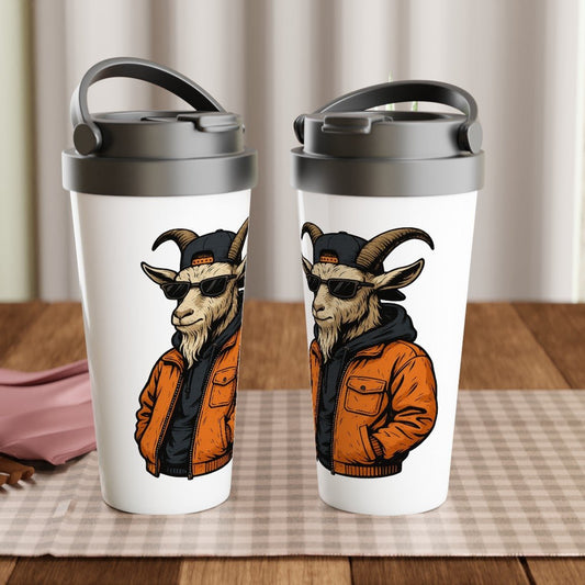 Cool Goat Streetwear Stainless Steel Travel Mug - ROMAG Store