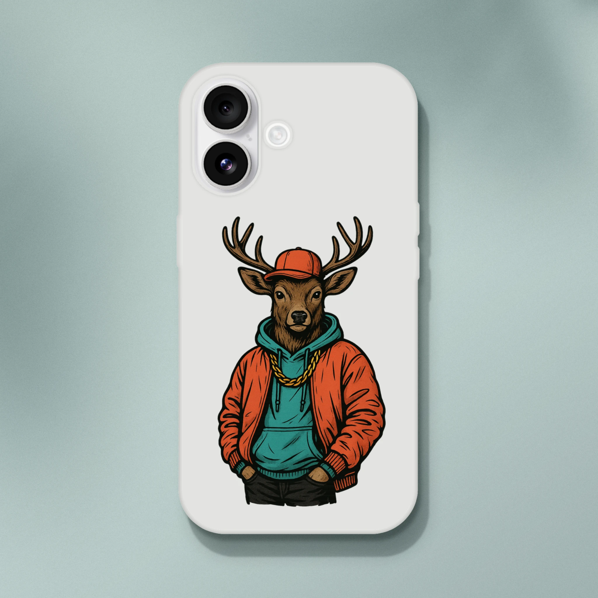 Cool Streetwear Deer iPhone Flexi Case - ROMAG Store