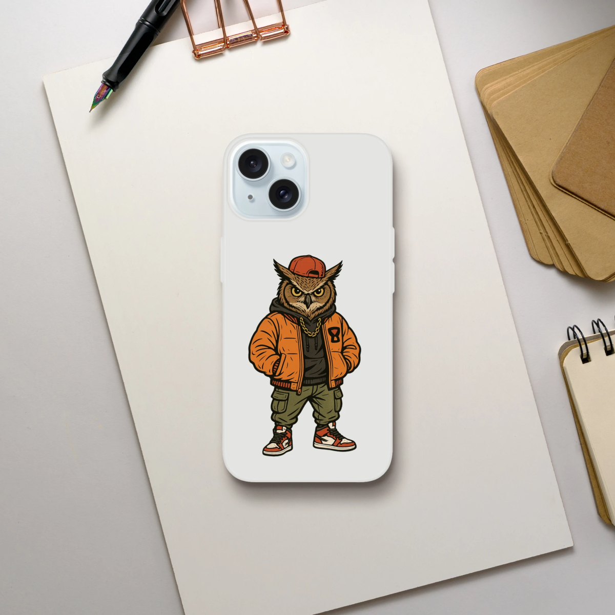Cool Owl Swag iPhone Flexi Case - ROMAG Store