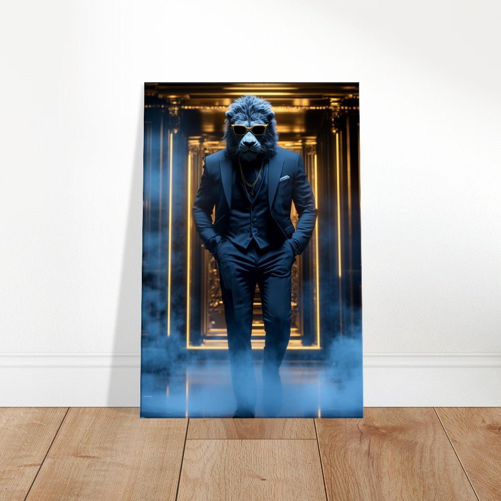 Luxury Lion in Suit Canvas - ROMAG Store