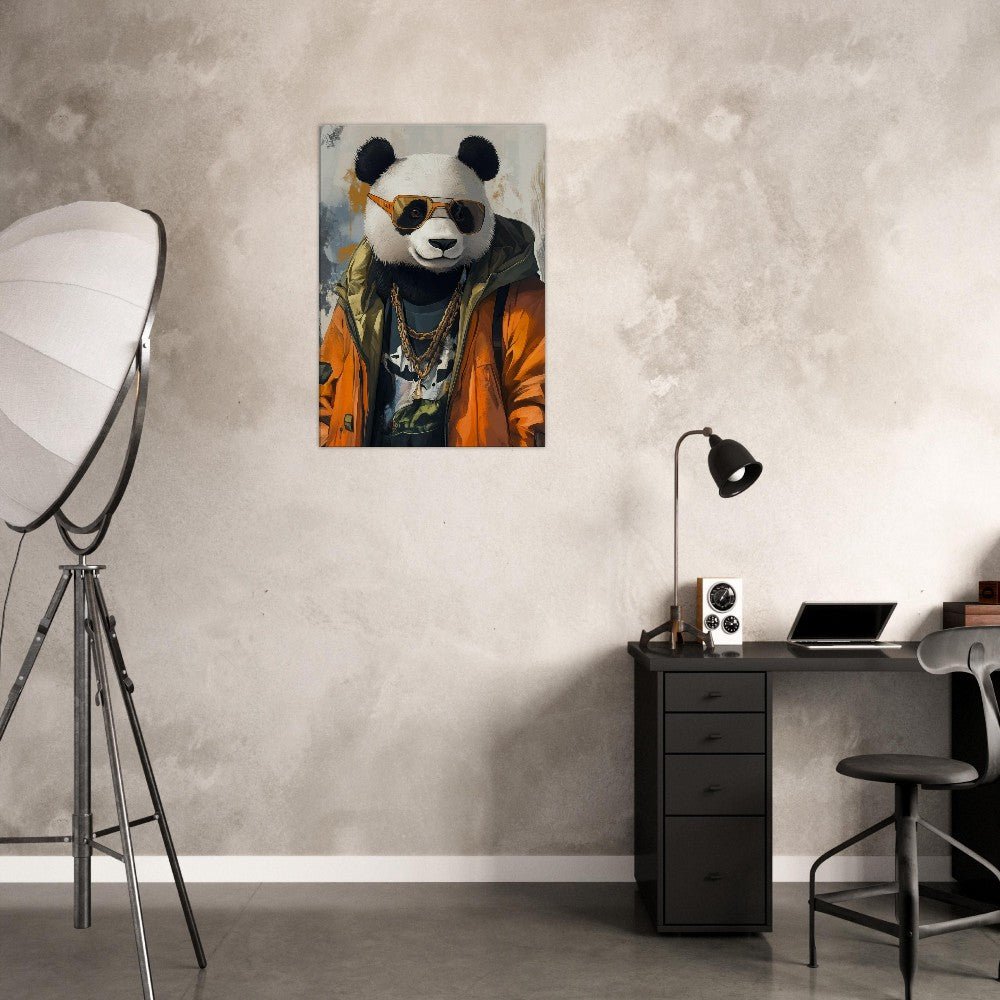 Cool Panda in Streetwear Canvas - ROMAG Store