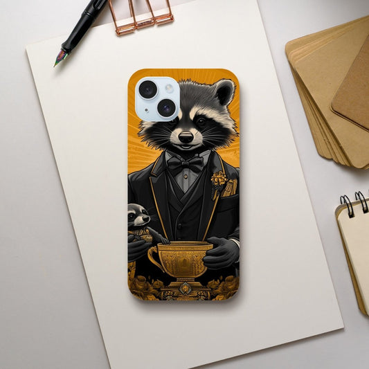 Dapper Raccoon & Pup 'Golden Hour' iPhone Tough Case - ROMAG Store