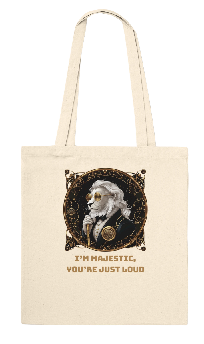 Regal Lion Dapper Steampunk Tote Bag - ROMAG Store