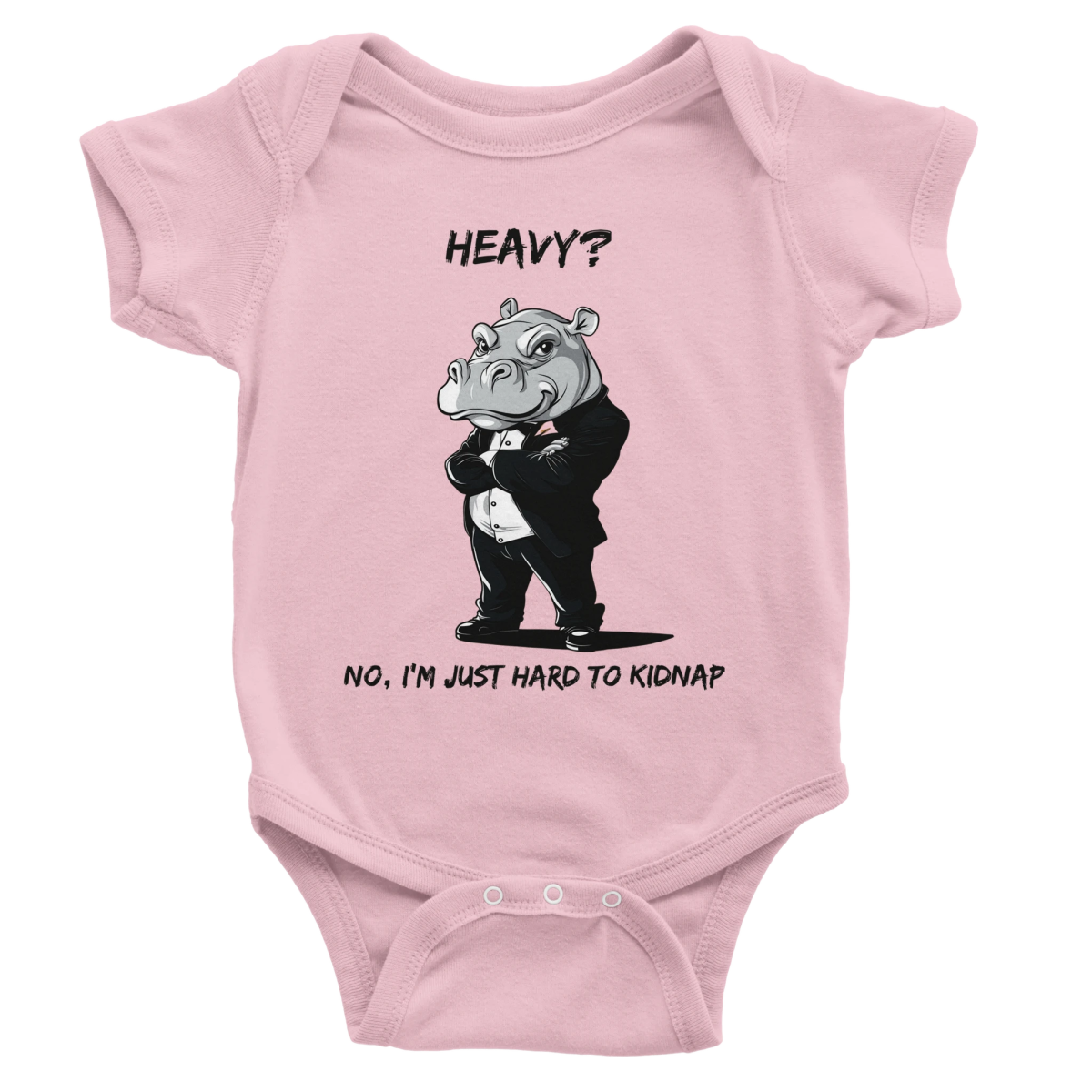 Dapper Hippo Gent Baby Short Sleeve Bodysuit - ROMAG Store