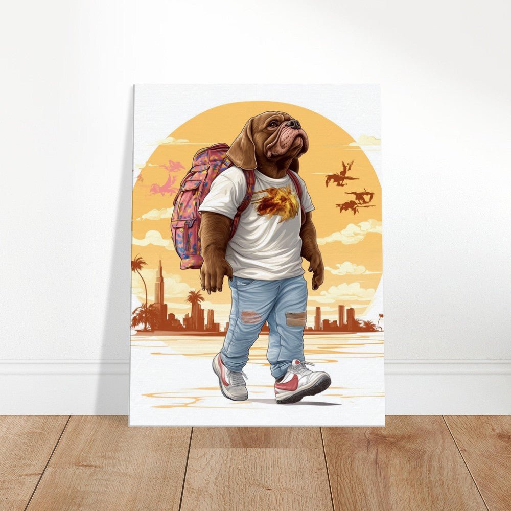 Urban Pug Life Canvas Art - ROMAG Store