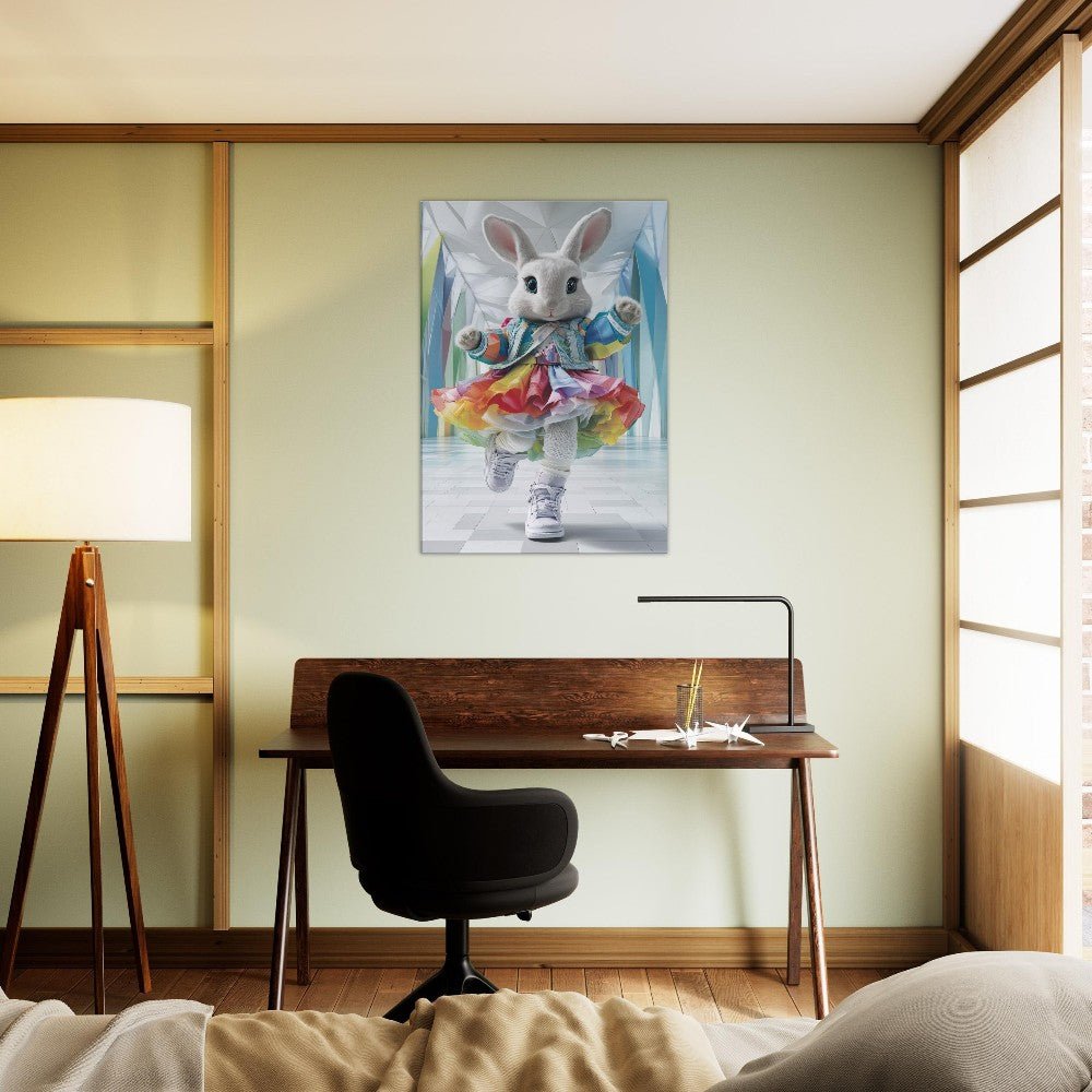 Rainbow Bunny Canvas Art - ROMAG Store
