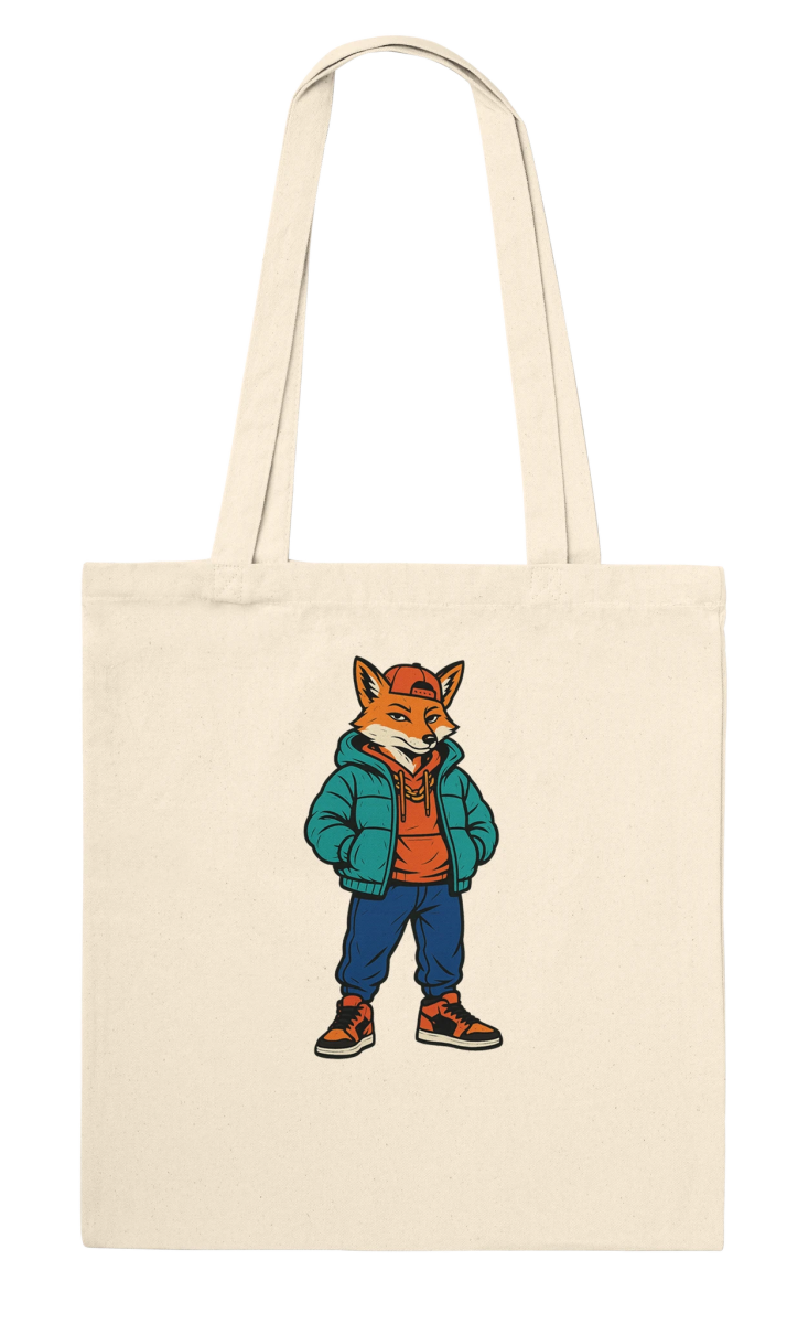 Cool Fox Streetwear Tote Bag - ROMAG Store