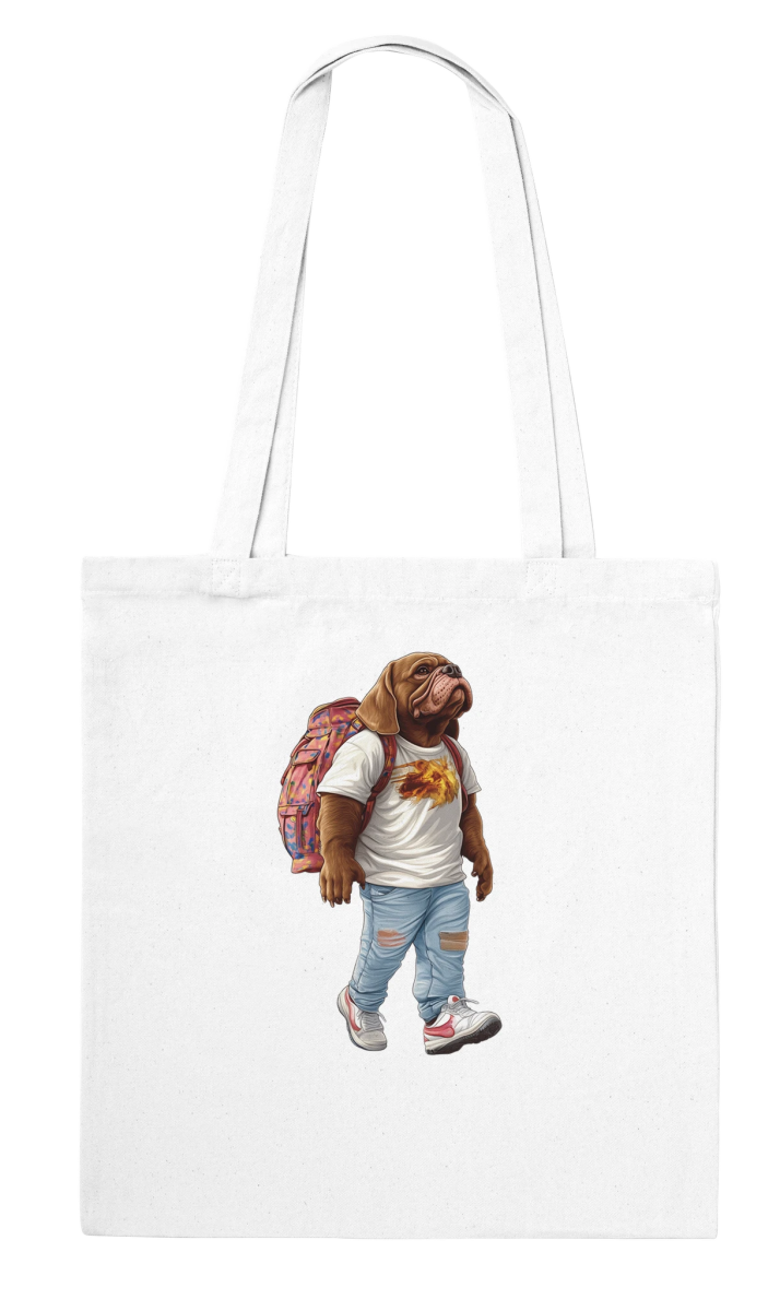 Cool Bulldog Streetwear Tote Bag - ROMAG Store