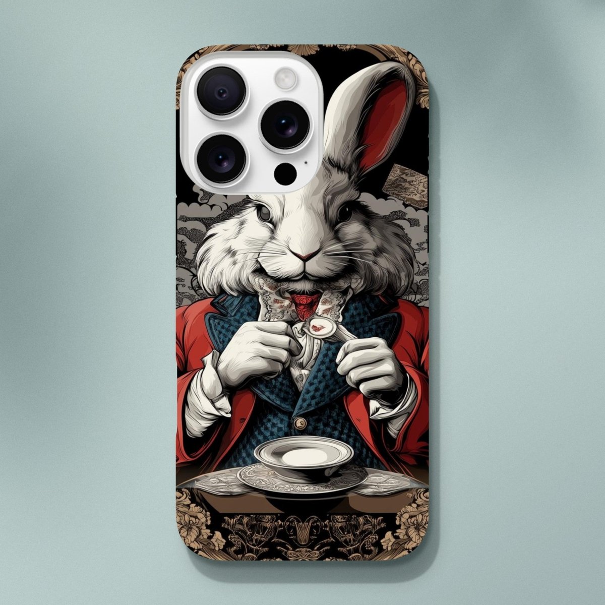 White Rabbit Formal Attire iPhone Tough Case - ROMAG Store