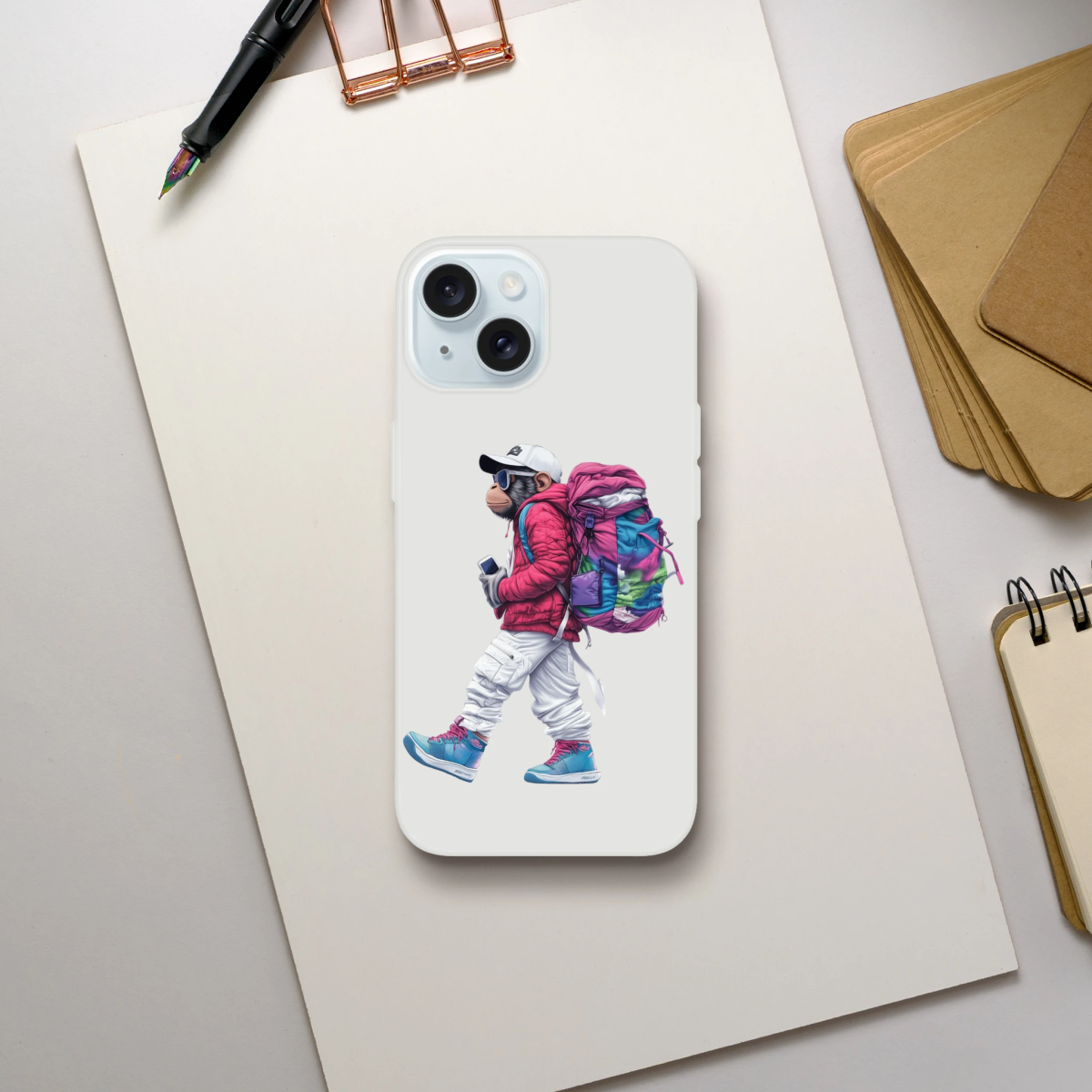 Urban Explorer Monkey iPhone Flexi Case - ROMAG Store