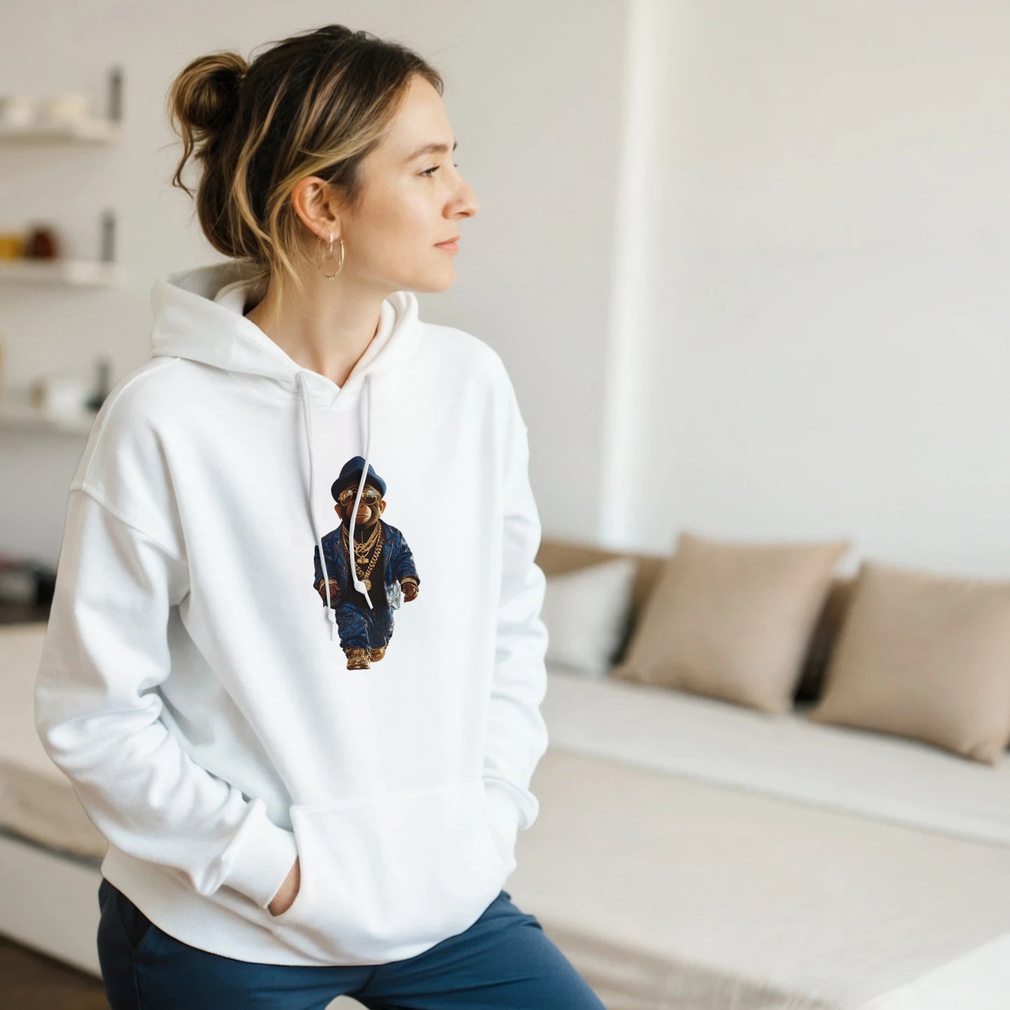 Chimpanzee King Streetwear Hoodie - ROMAG Store