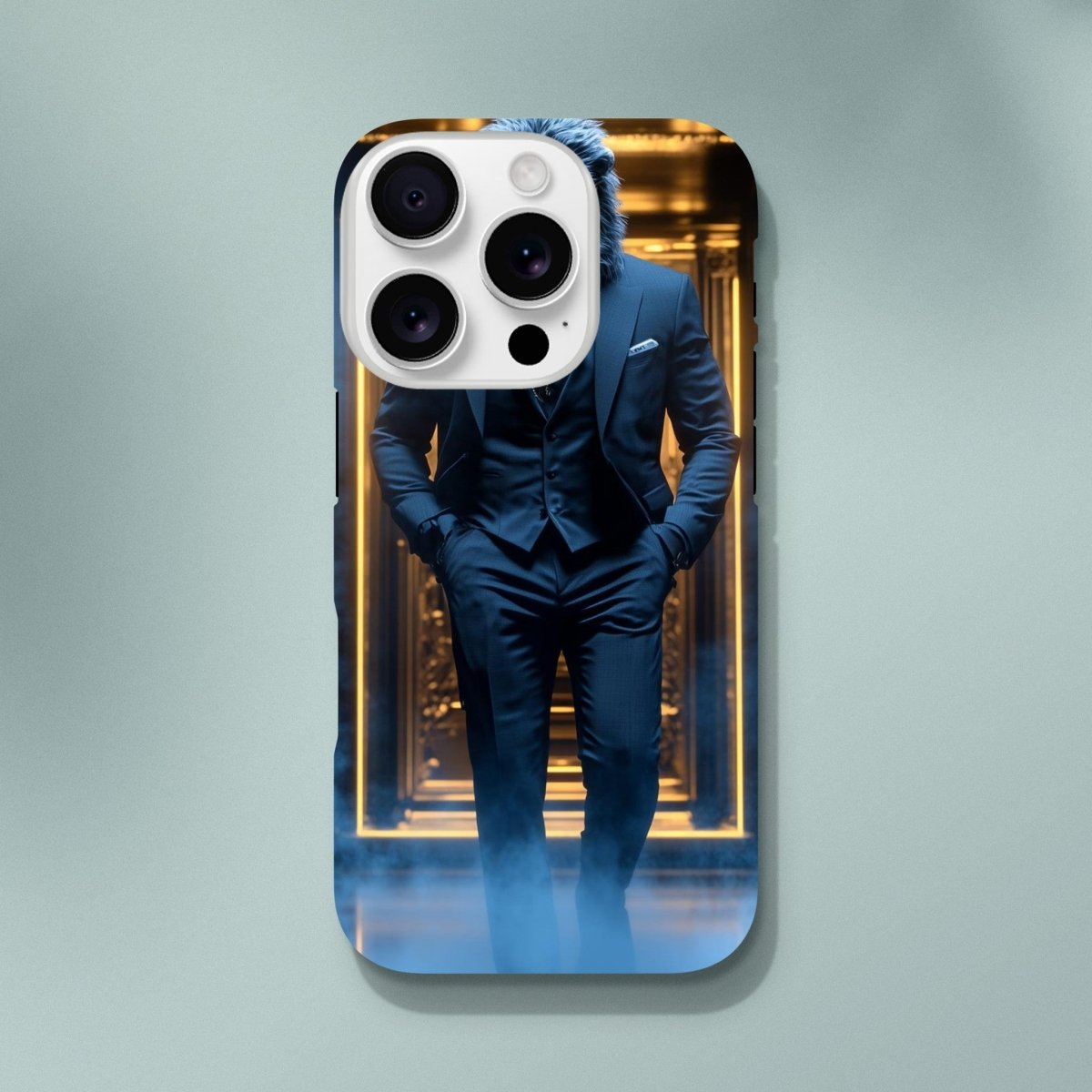 Lion in Suit iPhone Tough Case - ROMAG Store