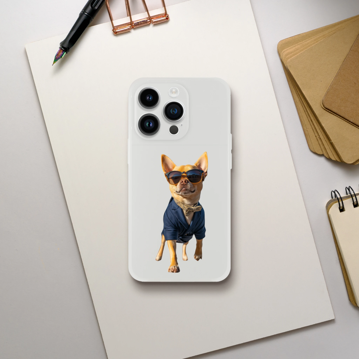 Dapper Chihuahua iPhone Flexi Case - ROMAG Store