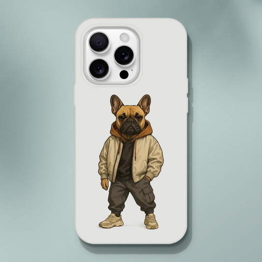 Chic French Bulldog Streetwear iPhone Flexi Case - ROMAG Store