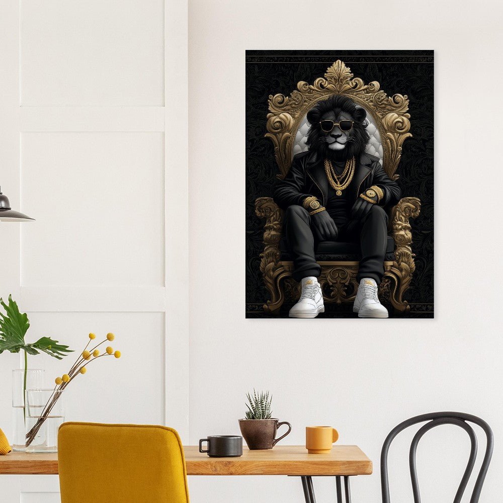 Luxury Suave Lion King Canvas Art - ROMAG Store