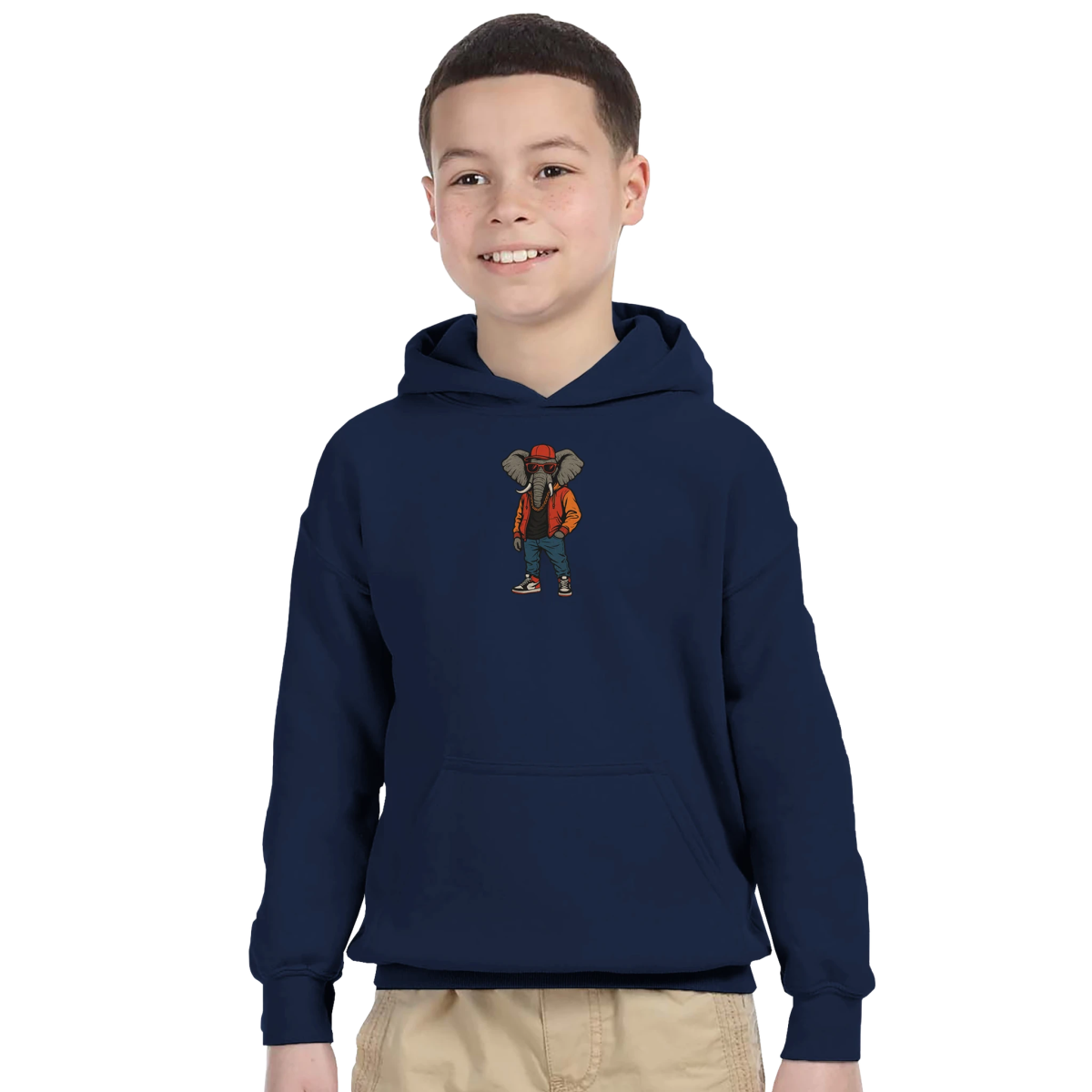 Cool Elephant Hip - Hop Kids Hoodie - ROMAG Store