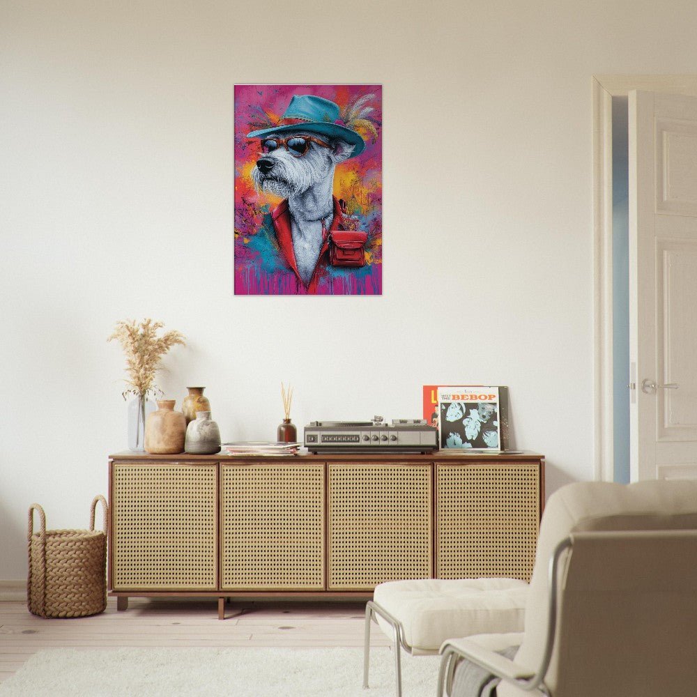 Dog Undercover Canvas Art - ROMAG Store