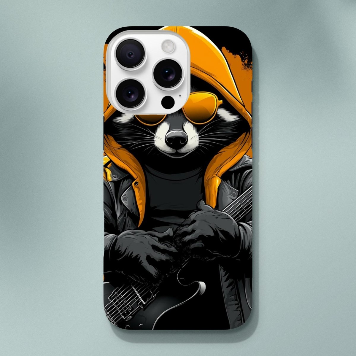 Rock 'n' Roll Raccoon iPhone Tough Case - ROMAG Store