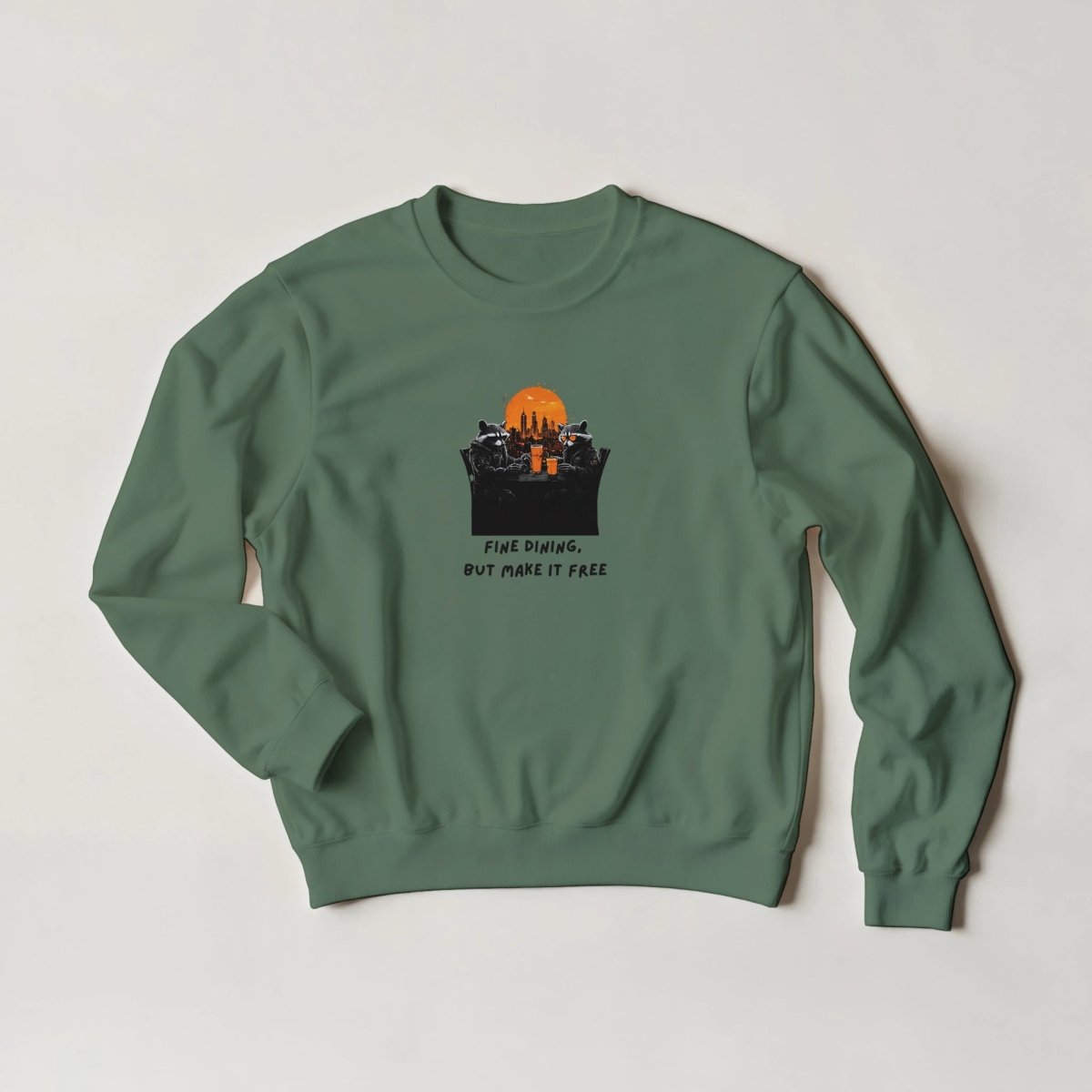 Raccoon City Diner Sweatshirt – Urban Streetwear with Attitude in 6 Colors - ROMAG Store