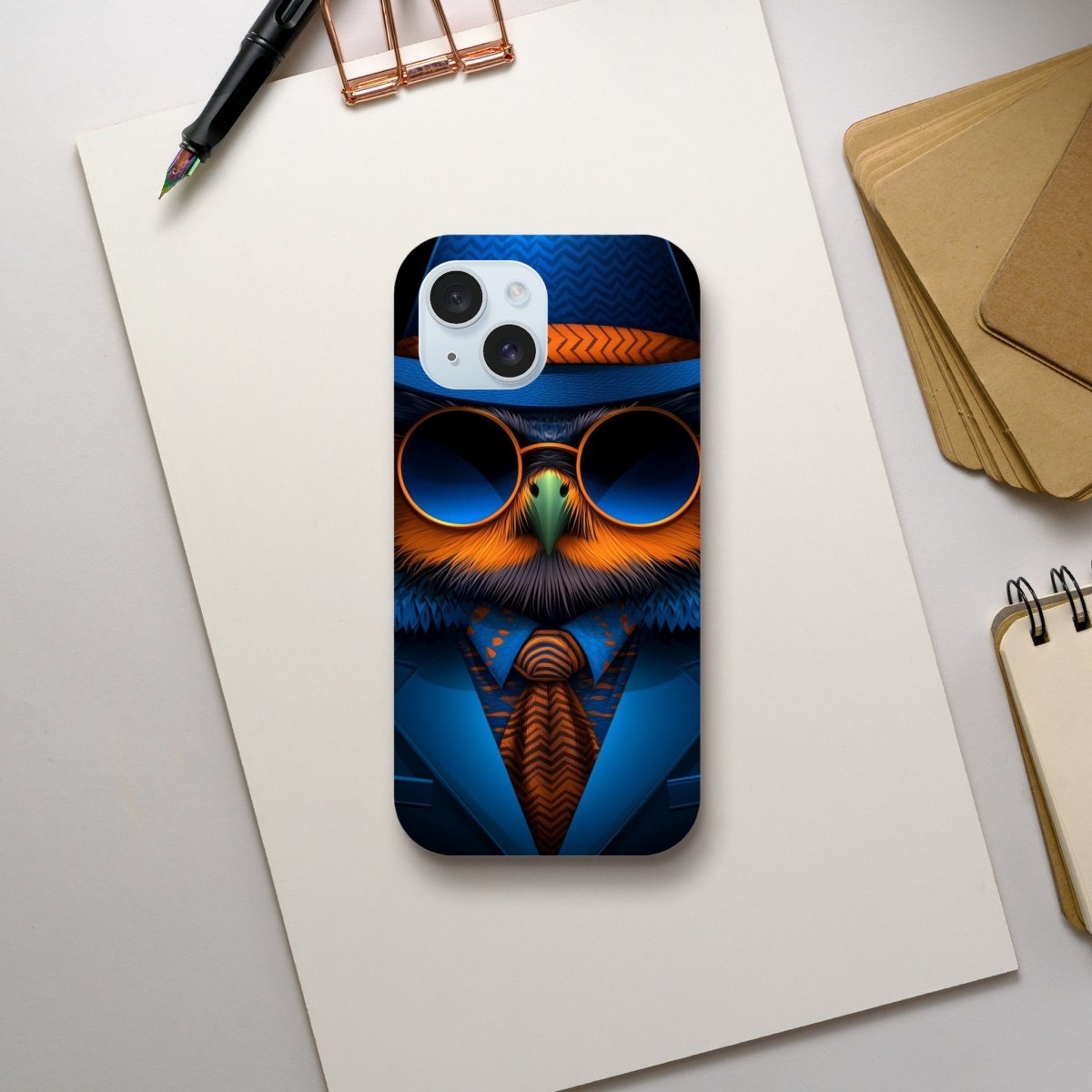 Sophisticated Owl in Fedora iPhone Tough Case - ROMAG Store