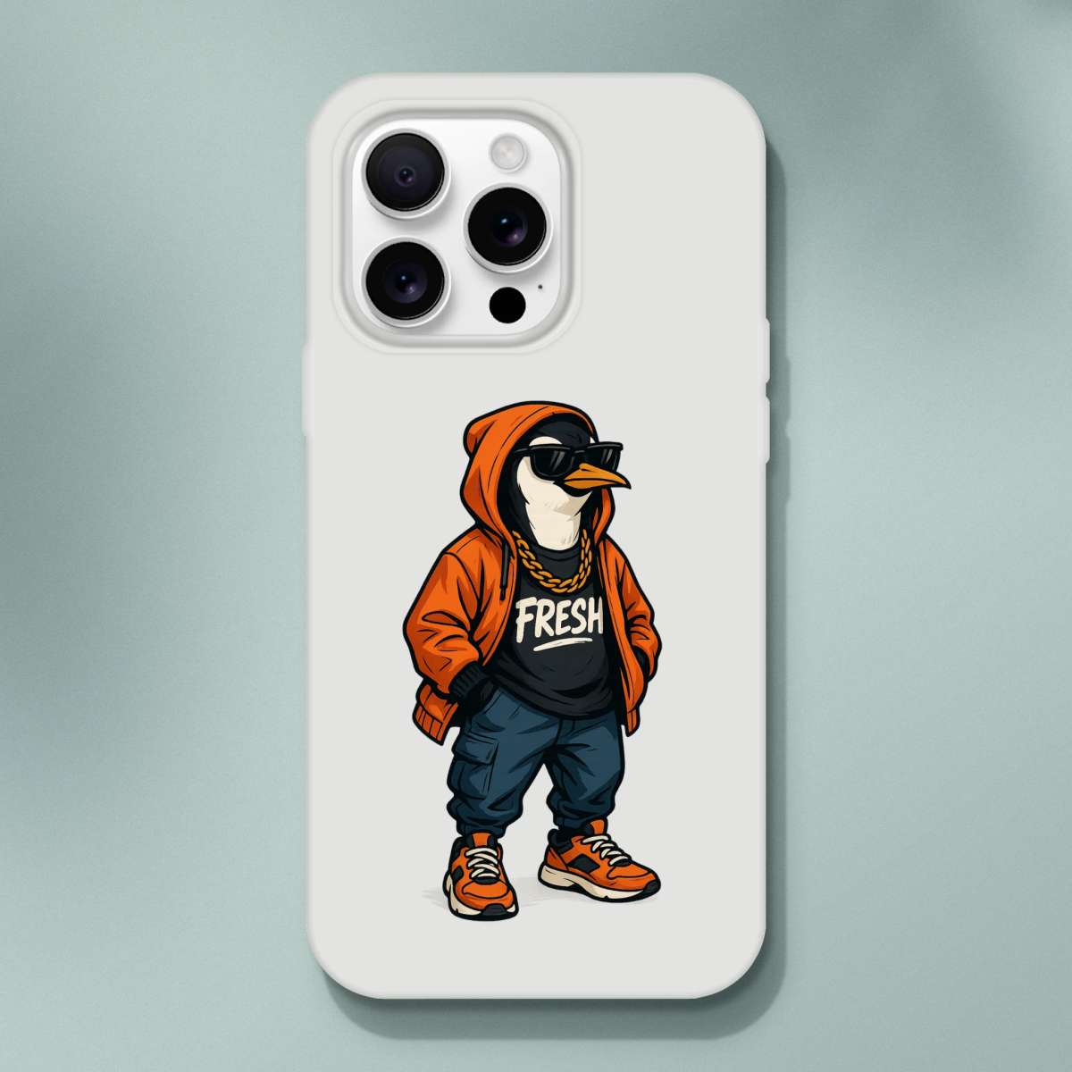 Fresh Penguin Streetwear iPhone Flexi Case - ROMAG Store