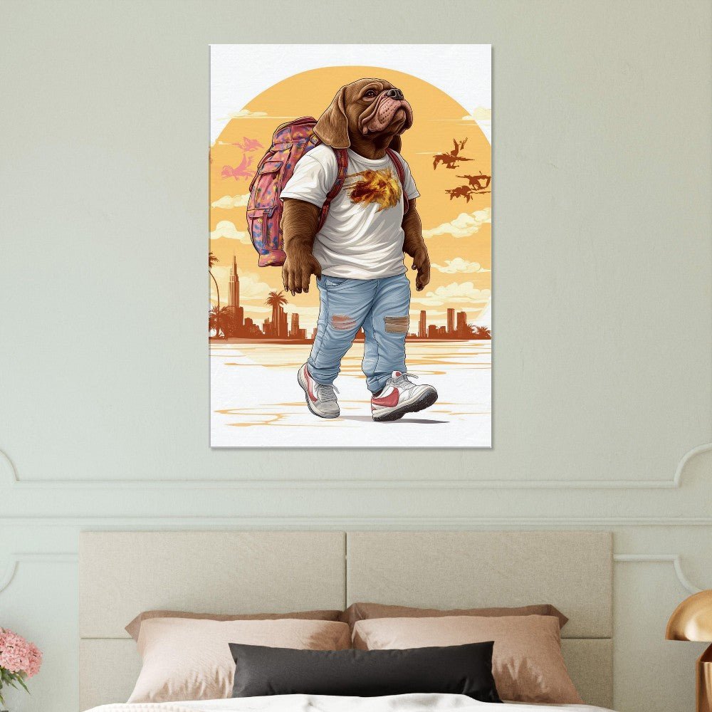 Urban Pug Life Canvas Art - ROMAG Store
