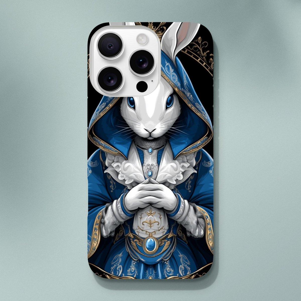 Regal Rabbit Royal Blue iPhone Tough Case - ROMAG Store