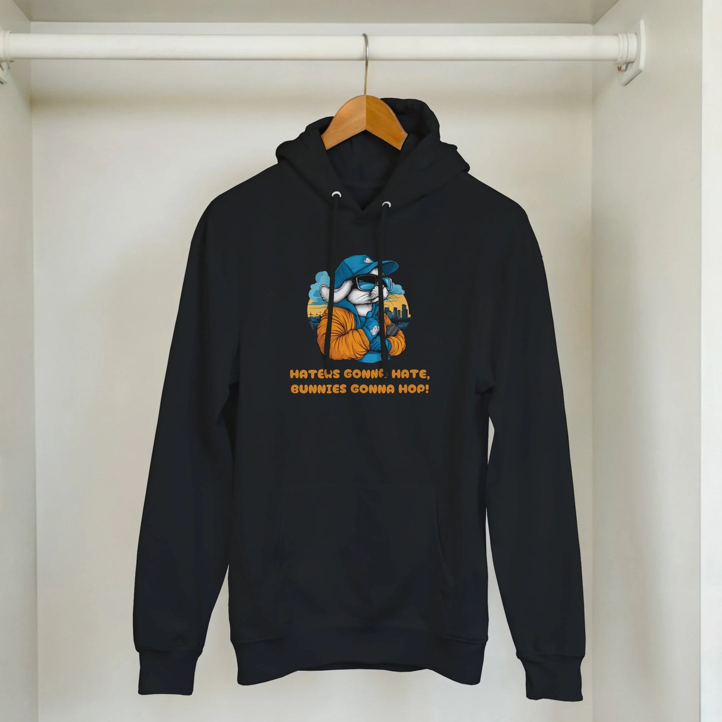 Streetwise Bunny: "Haters Gonna Hate" Hoodie - ROMAG Store