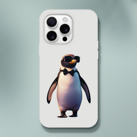 Chic Dapper Penguin iPhone Flexi Case - ROMAG Store