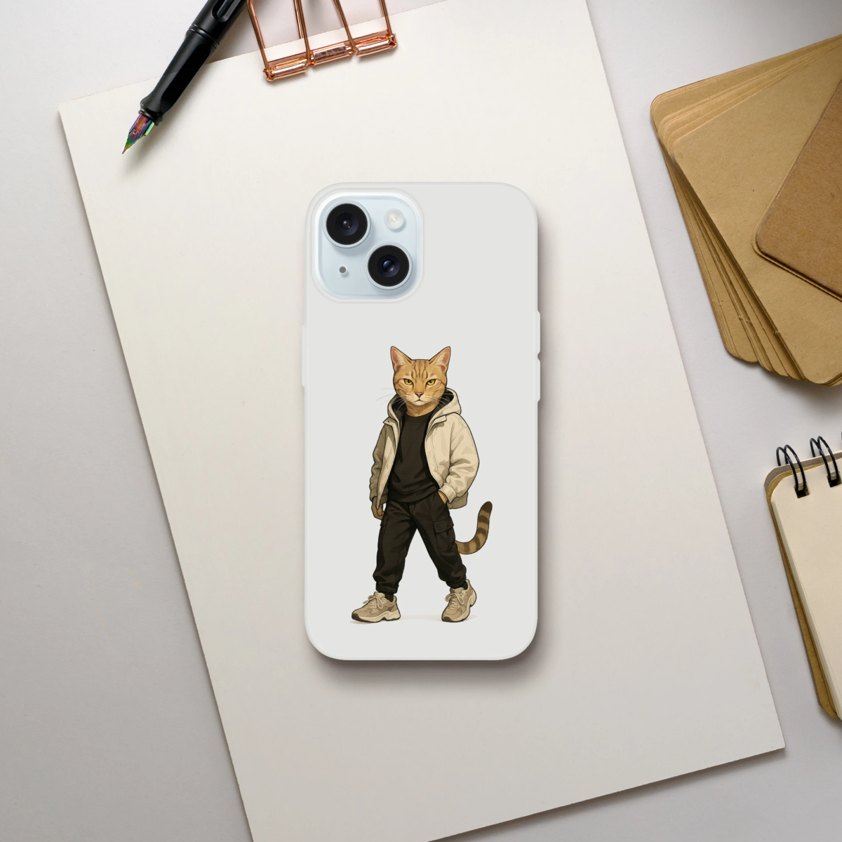 Cool Cat Streetwear iPhone Flexi Case - ROMAG Store
