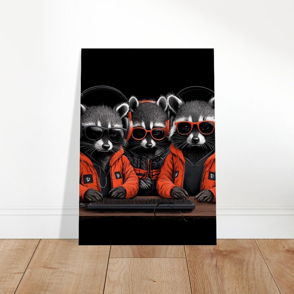 Urban Raccoon Squad Canvas - ROMAG Store