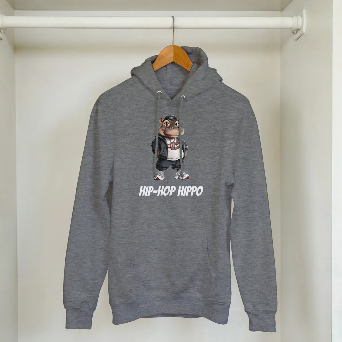 Hip - Hop Hippo Hoodie - ROMAG Store