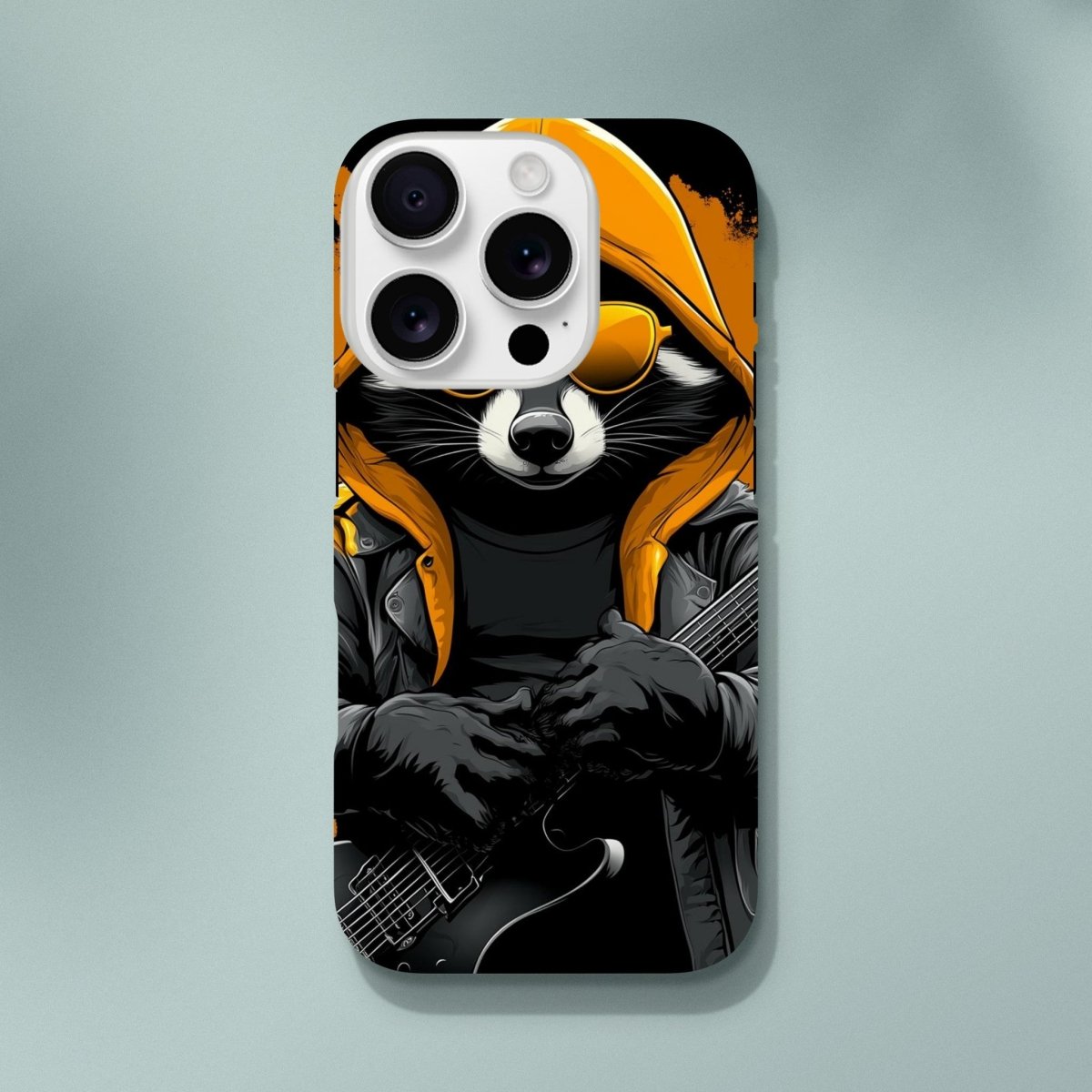 Rock 'n' Roll Raccoon iPhone Tough Case - ROMAG Store