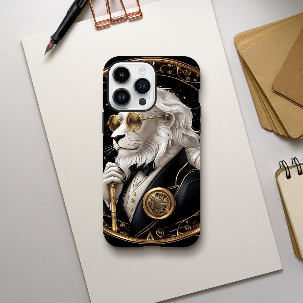 Regal Lion Dapper Gentleman iPhone Tough Case - ROMAG Store