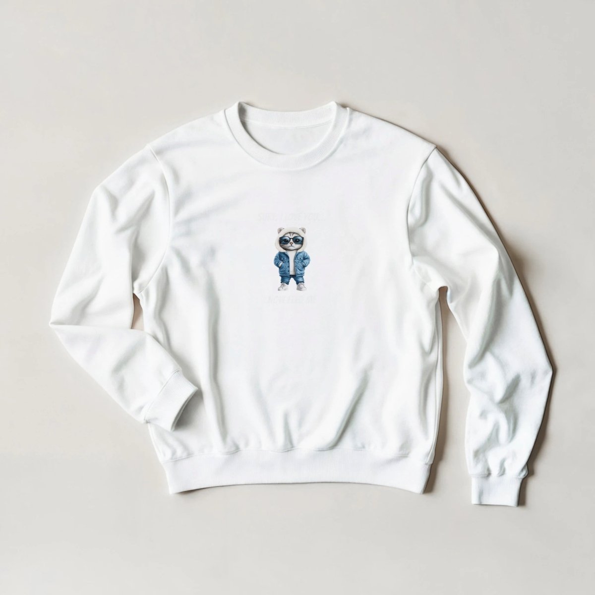 Sassy Cat "Sure, I Love You... Now Feed Me" Hoodie – Streetwear Graphic - ROMAG Store