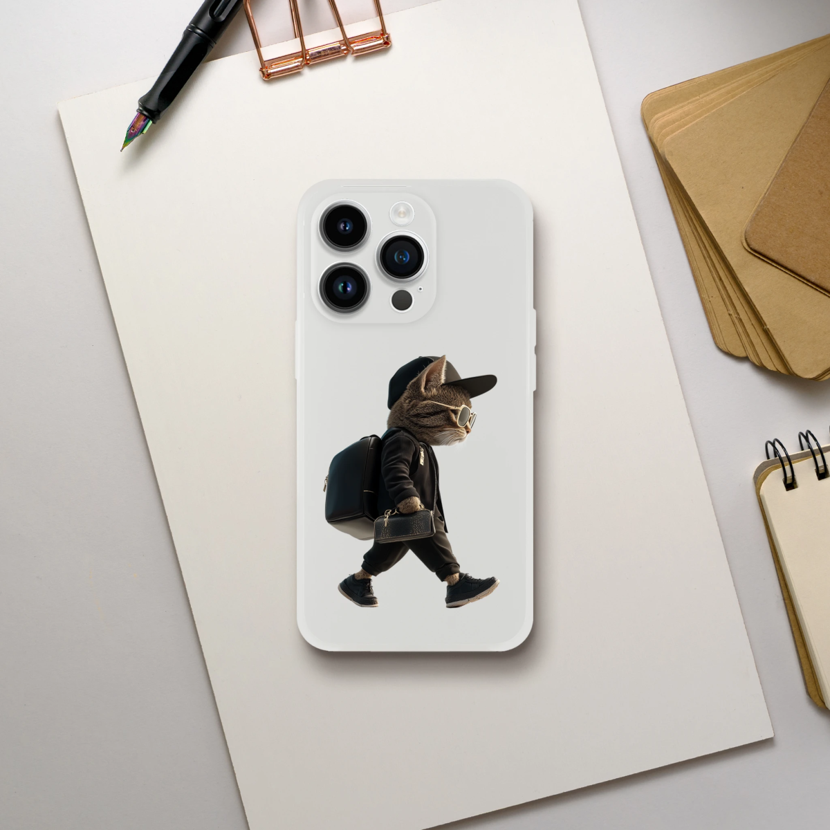 Cool Cat iPhone Flexi Case - ROMAG Store