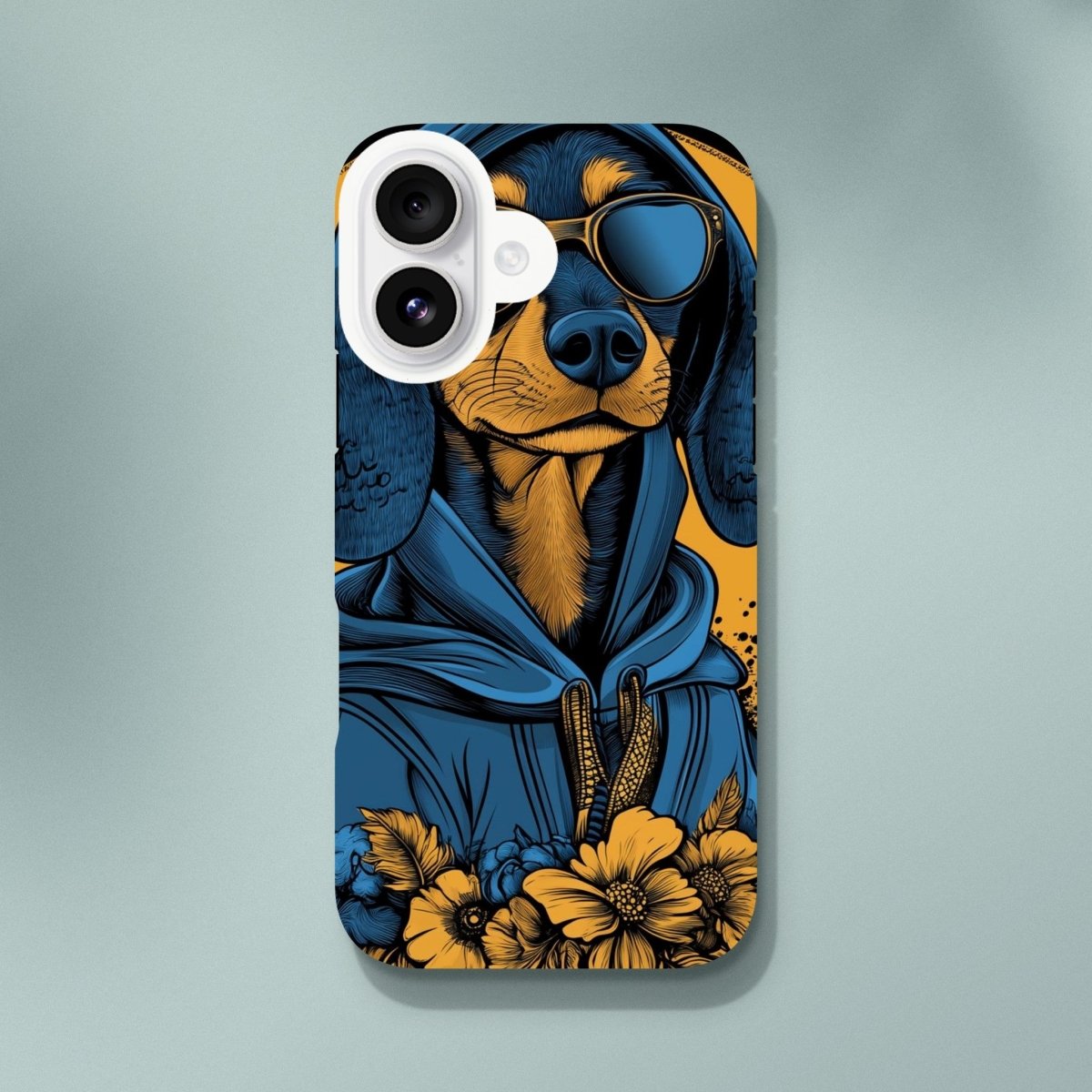 Cool Dachshund in Hoodie iPhone Tough Case - ROMAG Store