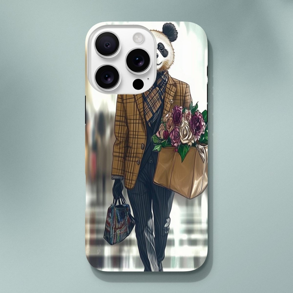 Panda Dapper Lady iPhone Tough Case - ROMAG Store