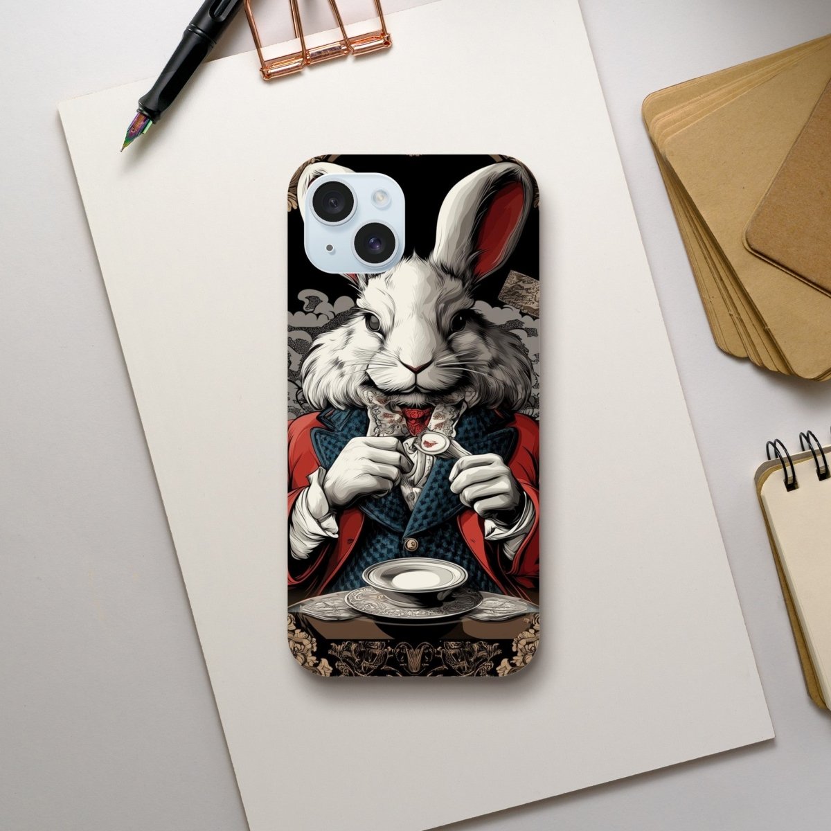 White Rabbit Formal Attire iPhone Tough Case - ROMAG Store