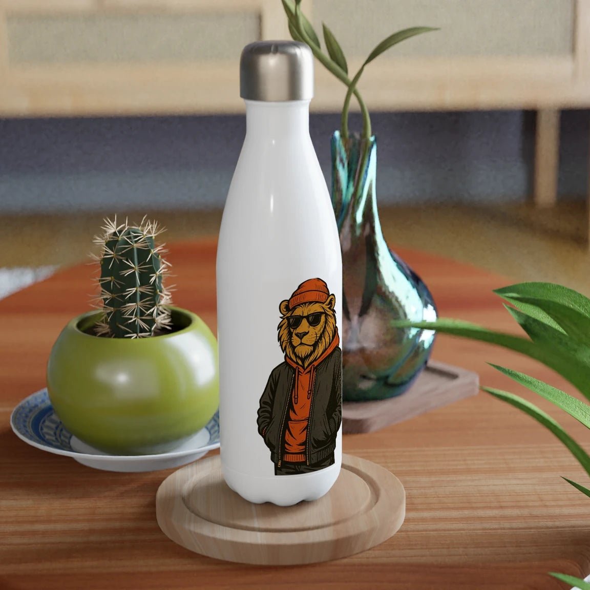 Cool Lion Streetwear Water Bottle - ROMAG Store