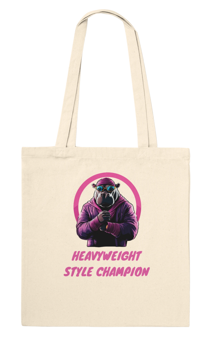 Heavyweight Style Champion Hippo Tote Bag - ROMAG Store