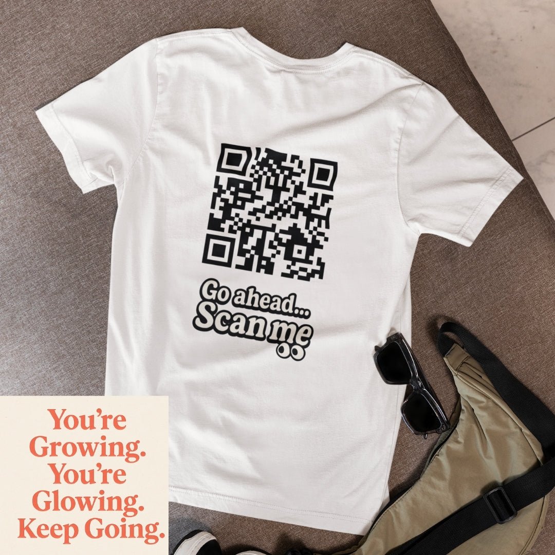 You're growing QR T-shirt - ROMAG Store