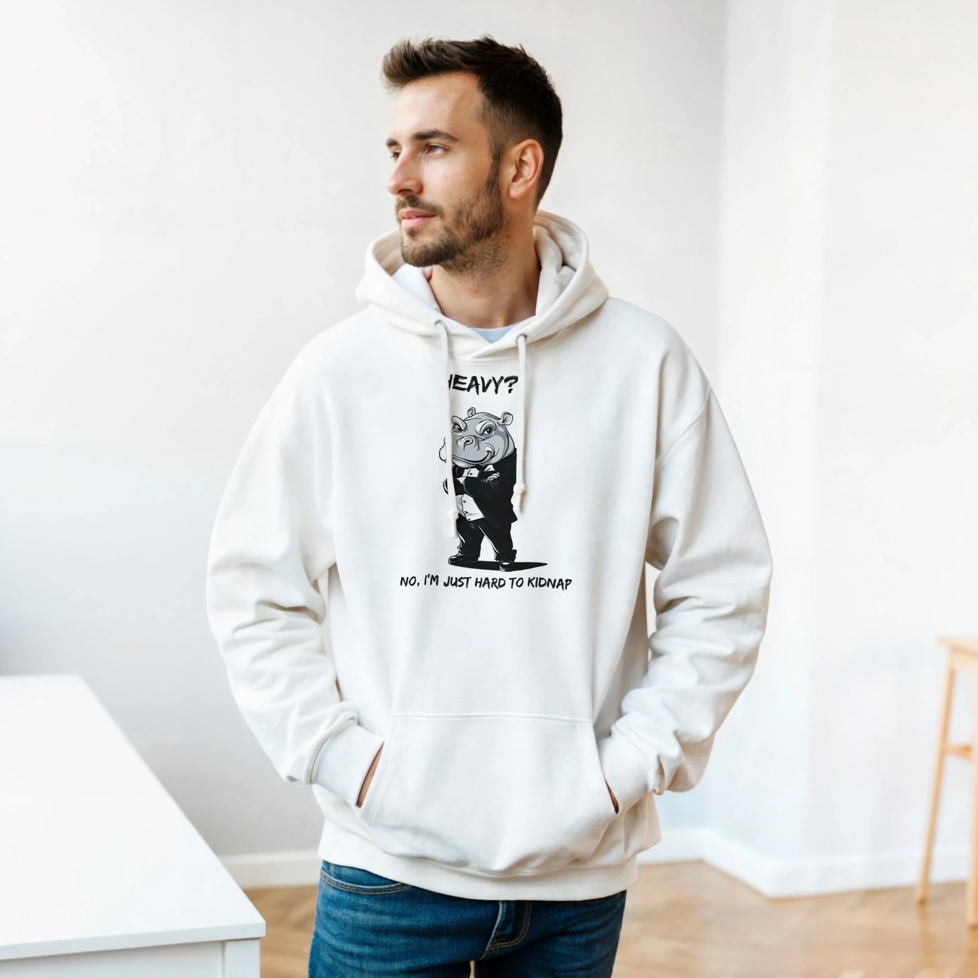 Dapper Hippo 'Hard to Kidnap' Hoodie - ROMAG Store