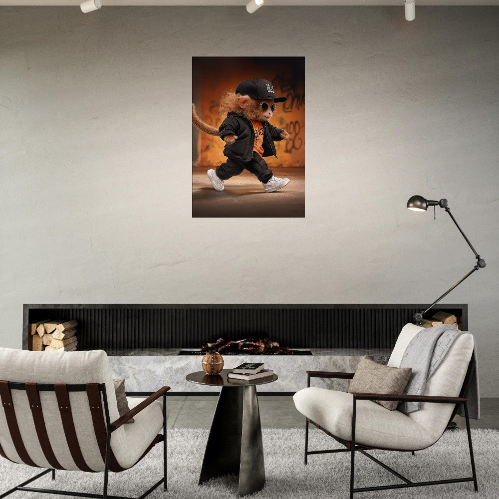 Urban Chic Monkey Canvas Art - ROMAG Store
