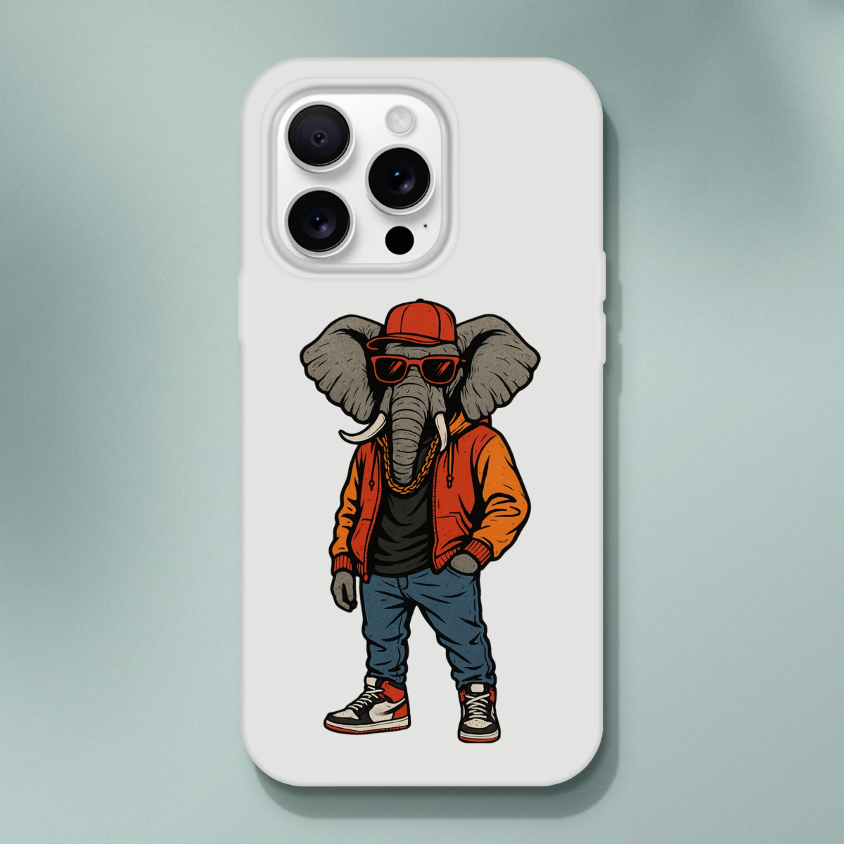 Hip - Hop Elephant iPhone Flexi Case - ROMAG Store